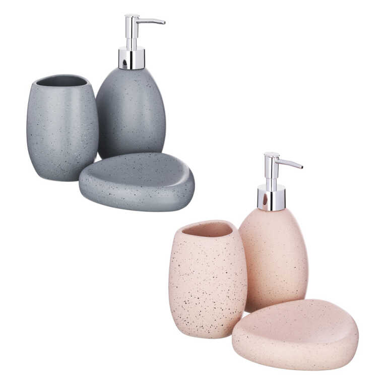 Набор для ванной 3 пр., керамика, "Богема", 2 цвета VETTA