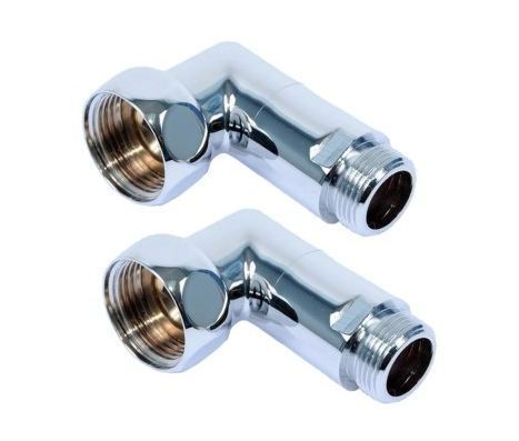 Угол для полотенцесушителя 1"В x 1/2"Н TIM (пара)