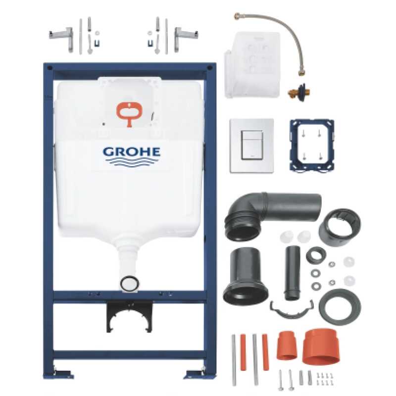 Система инсталляции Rapid SL 3 в 1 в сборе,  с кнопкой смыва Skate Cosmopoliten GROHE