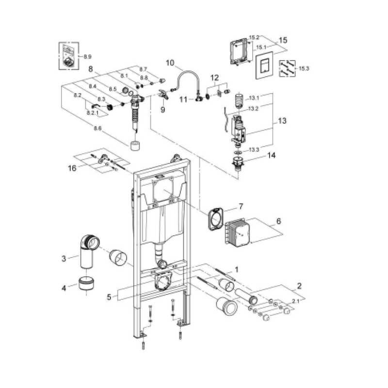 Система инсталляции Rapid SL 3 в 1 в сборе,  с кнопкой смыва Skate Cosmopoliten GROHE
