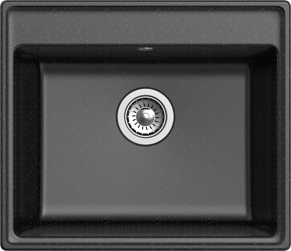 Мойка VERTEX 580 1-чаша 580*500мм черный GRANFEST Мойка VERTEX 580 1-чаша 580*500мм черный GRANFEST