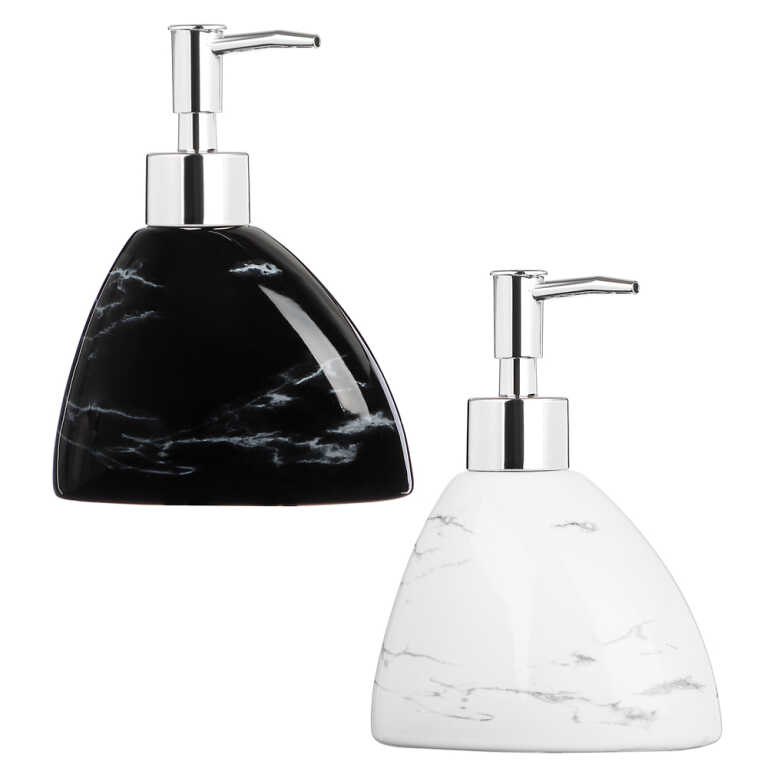 Дозатор для жидкого мыла Marble, керамика, 2 цвета, VETTA