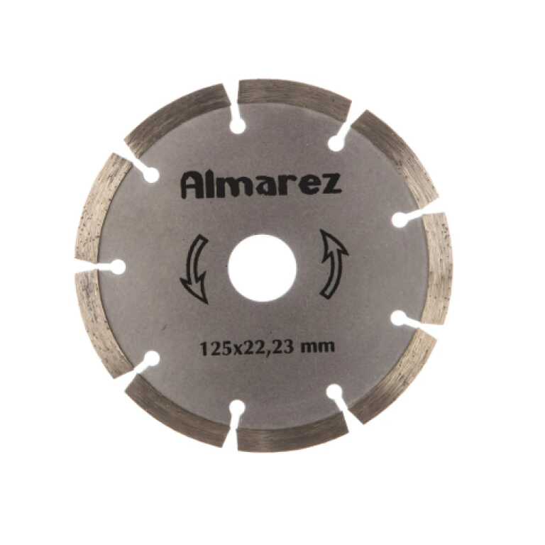 Диск отрезной алмазный сухой рез 125х22,23мм "Almarez" Бетон