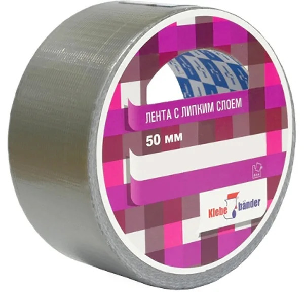Лента клейкая 50ммх40м Klebebander ТПЛ серый (6/36) Лента клейкая 50ммх40м Klebebander ТПЛ серый (6/36)
