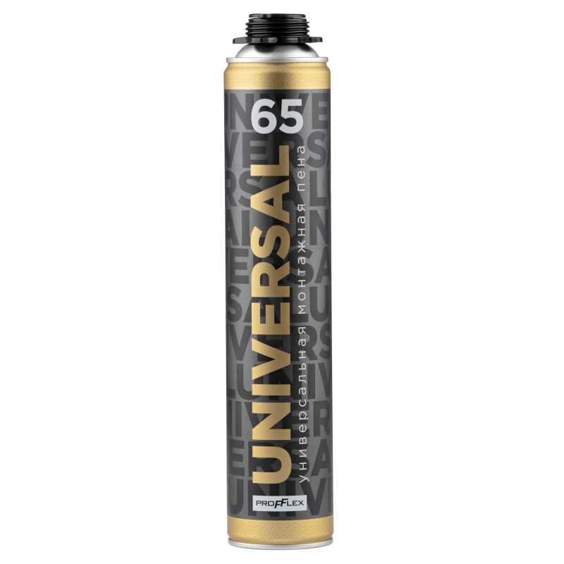 Пена монтажная PROFFLEX UNIVERSAL 65л 850мл (900гр)