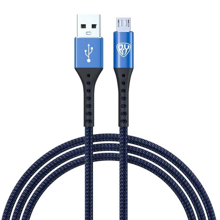 Кабель для зарядки BY Адреналин Micro USB 1м 3А Быстрая зарядка QC 3.0 синий