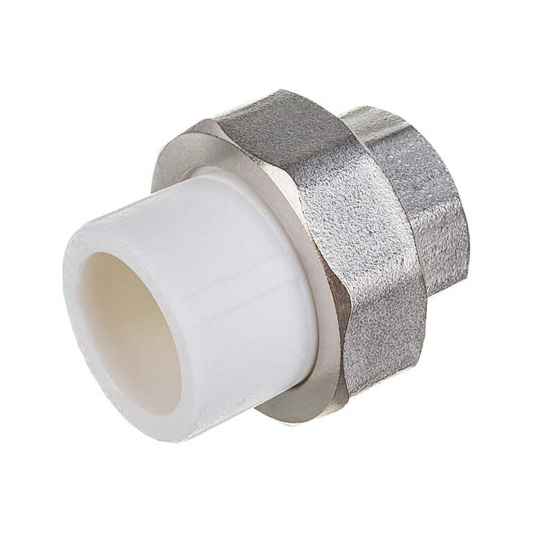 Муфта PP-R комбинир. разъём. (американка) белый Ду 25х3/4 ВP VALFEX