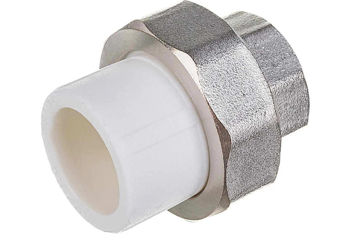 Муфта PP-R комбинир. разъём. (американка) белый Ду 25х3/4 ВP VALFEX