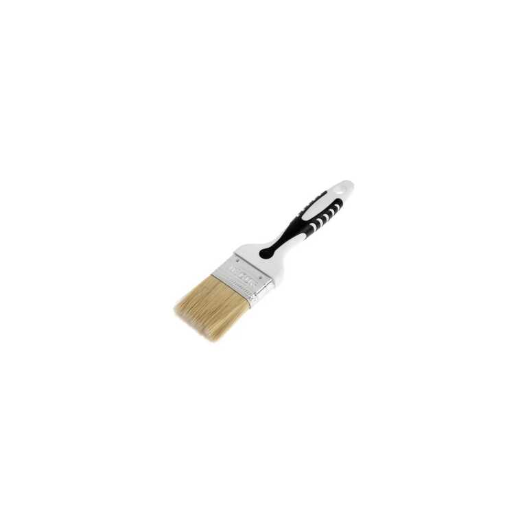 Кисть плоская 120х25мм DECOR Намерение Black White смешанная щетина двухкомпонентная ручка 880-120 (6/24)
