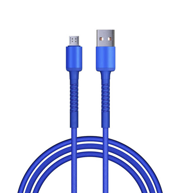 Кабель для зарядки BY XXL Micro USB 2 м 3А Быстрая зарядка QC3.0 синий