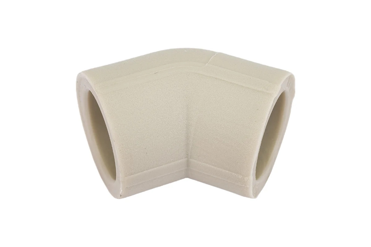 Угольник PP-R серый внутр. пайка Дн 20*45гр VALFEX