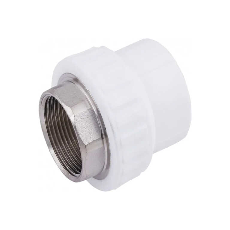 Муфта PP-R комбинированн белый Ду 25х3/4 ВР VALFEX (100/25)
