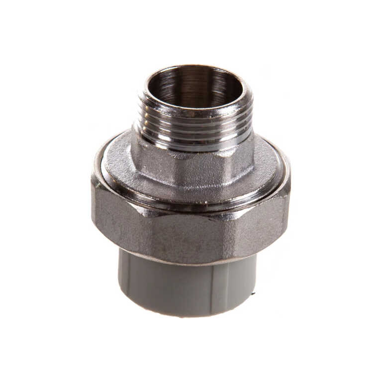 Муфта PP-R комбинир. разъём. (американка) серая Ду 25х3/4 HP VALFEX