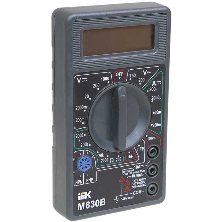 Мультиметр цифровой Universal M830B IEK (1/60) TMD-2B-830
