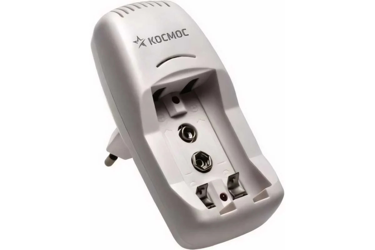 Зарядное устройство КОСМОС КОС501 1/2 шт AA/AAA или 1 шт 9V  Ni-MH (200mA)от 10 час независ. каналы