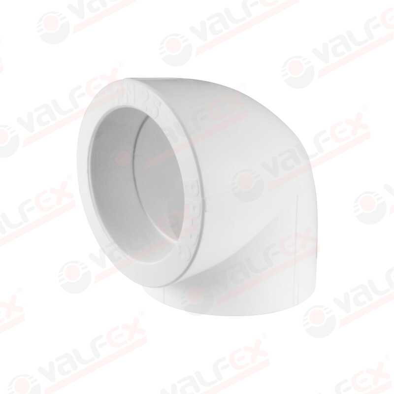Угольник PP-R белый внутр. пайка Дн 20*90гр VALFEX