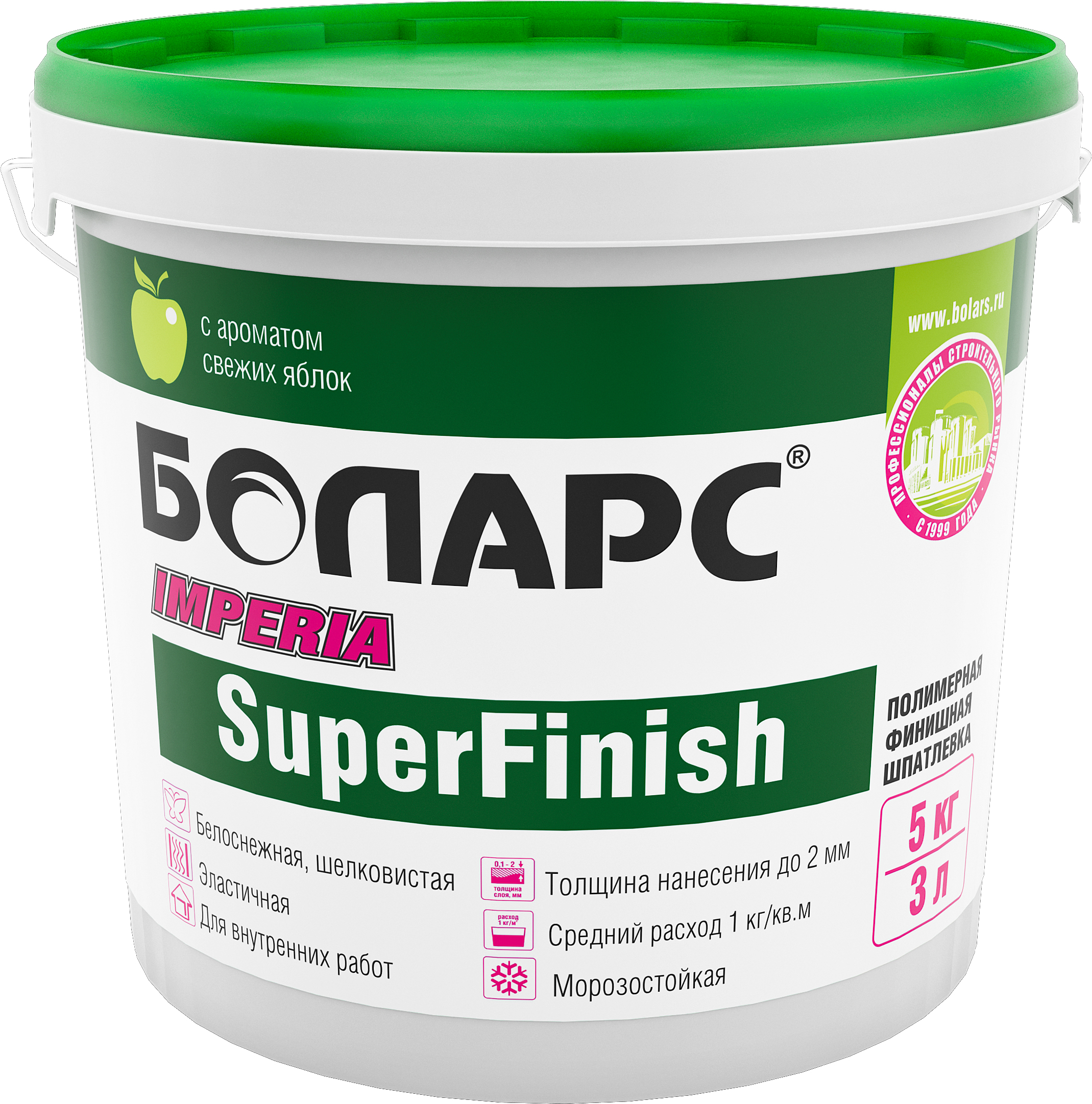 Шпатлевка готовая БОЛАРС Imperia Super Finish (5кг)
