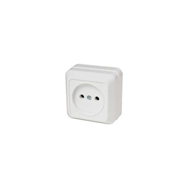 Розетка б/з белый ОП 16А, 250В TANGO