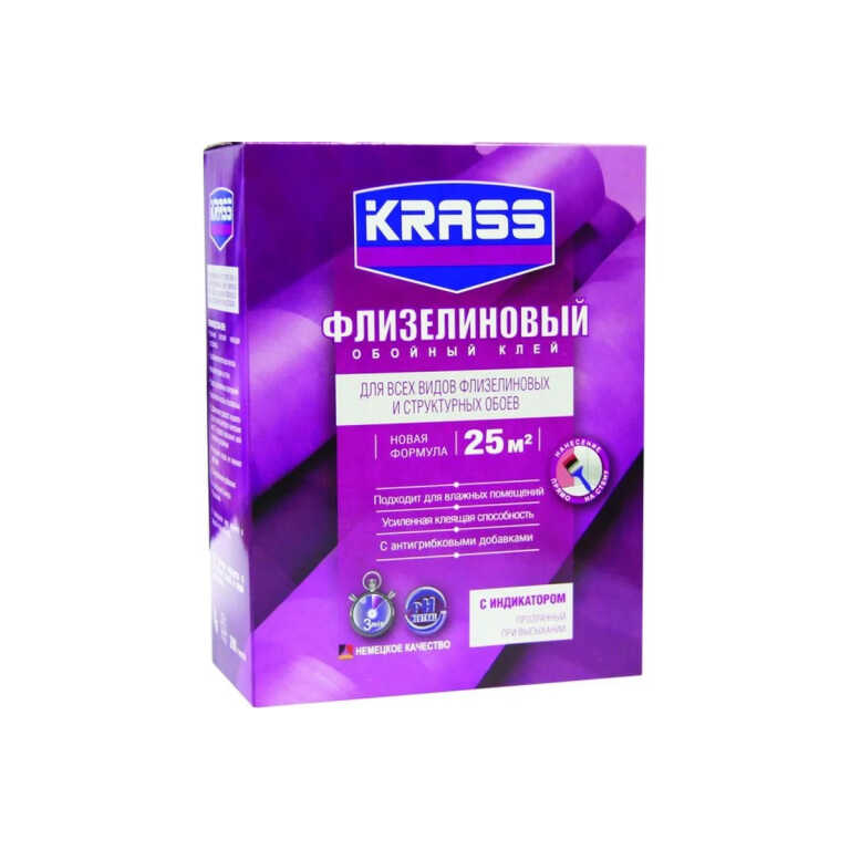 Клей KRASS Флизелиновый для обоев 200г Россия