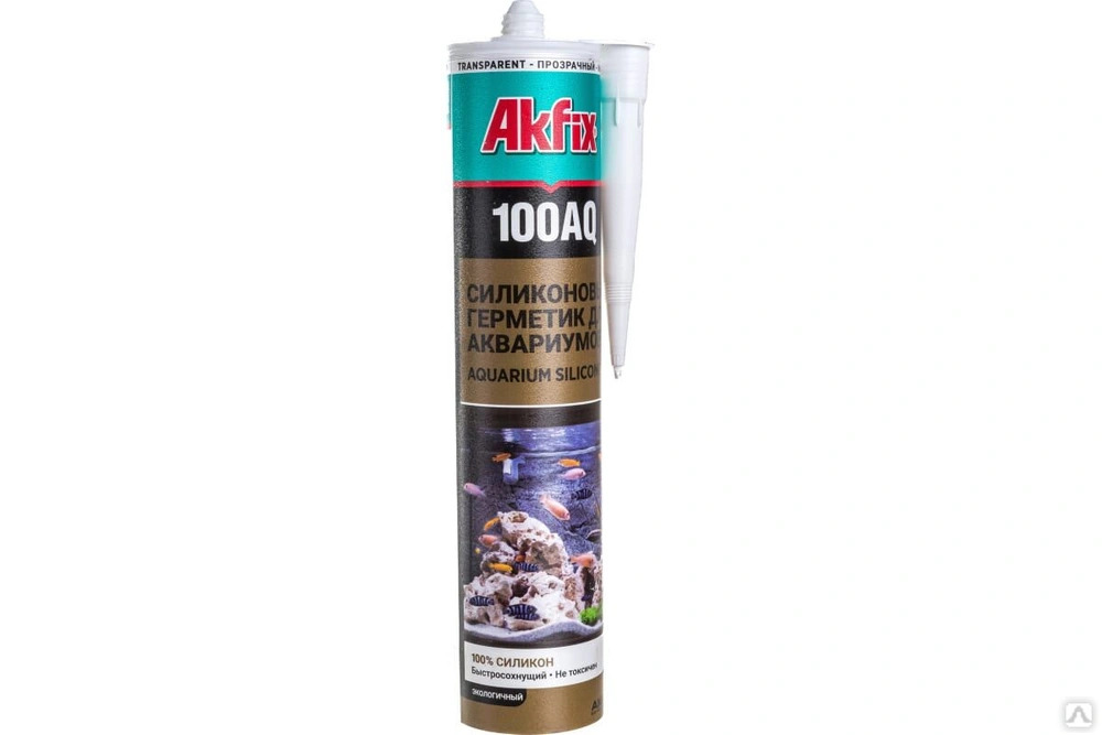 Герметик силиконовый аквариумный Akfix 100AQ, 280 мл, Черный Герметик силиконовый аквариумный Akfix 100AQ, 280 мл, Черный