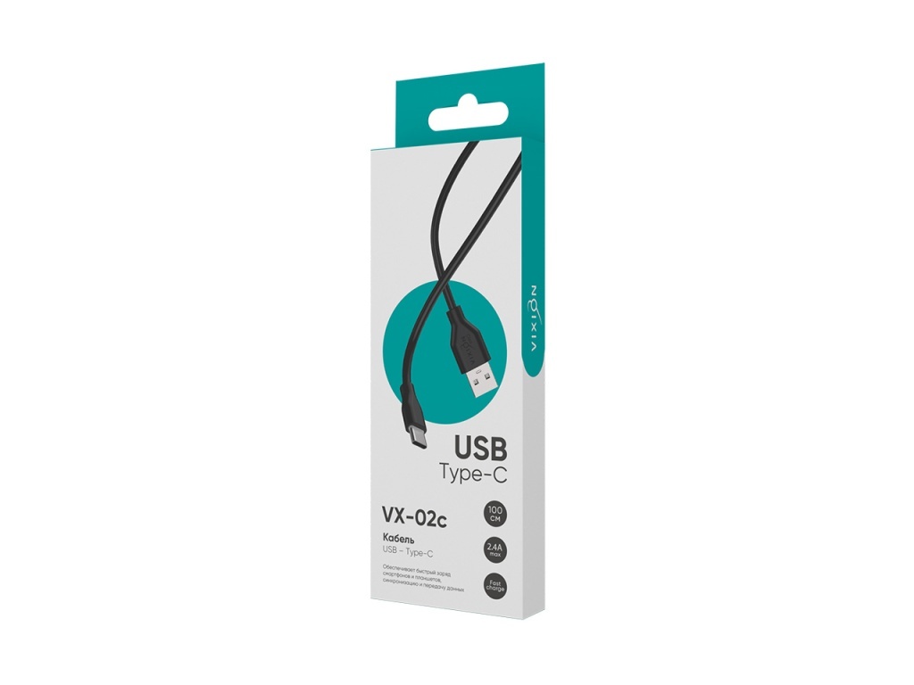 Кабель USB VIXION PRO (VX-02c) Type-C (1м) (черный) Кабель USB VIXION PRO (VX-02c) Type-C (1м) (черный)