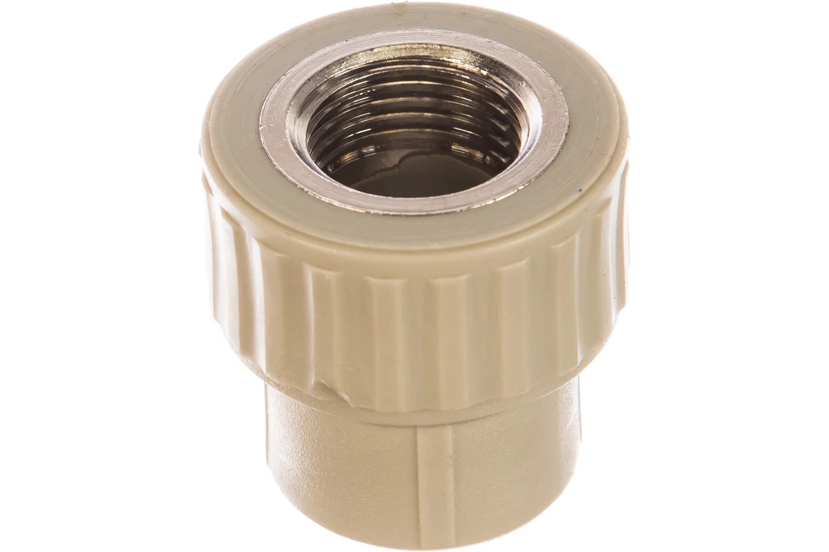 Муфта PP-R комбинированн серый Дн25х3/4" ВР VALFEX (100/25)