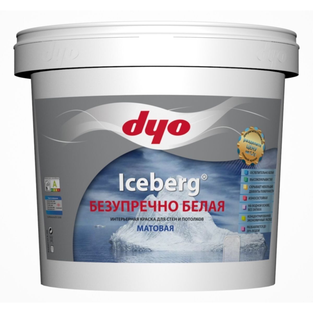 Краска интерьерная шелковисто-матовая DYO TEKNOPLAST (5л)