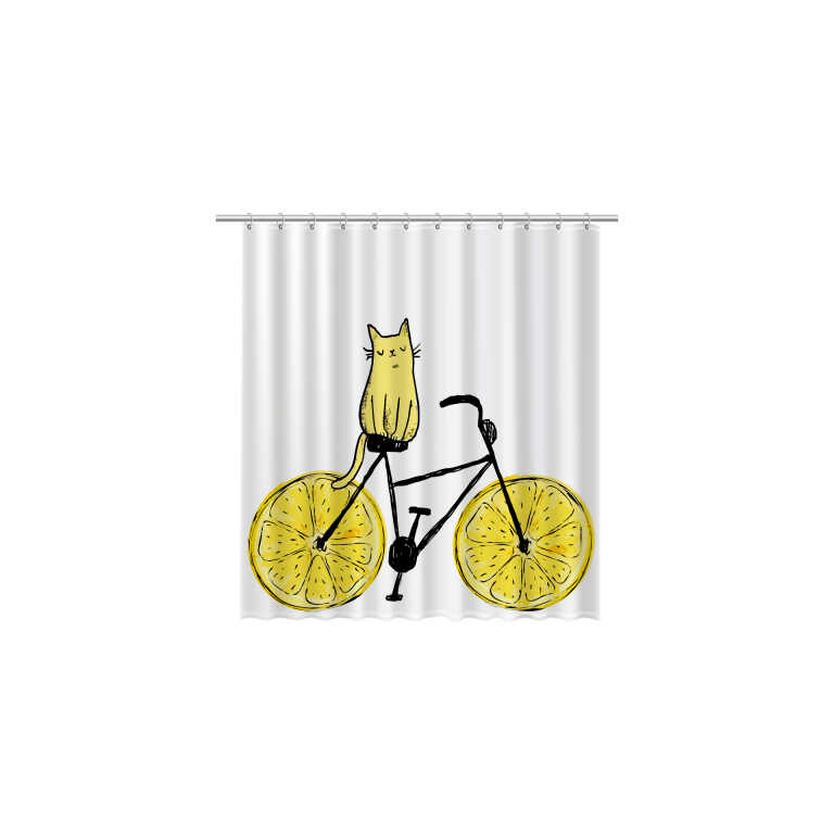 Шторка для ванной DESIGN Fixsen Cat