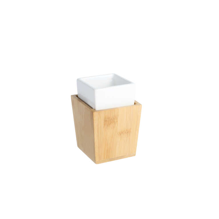 Стакан для зубных щеток WOOD Fixsen