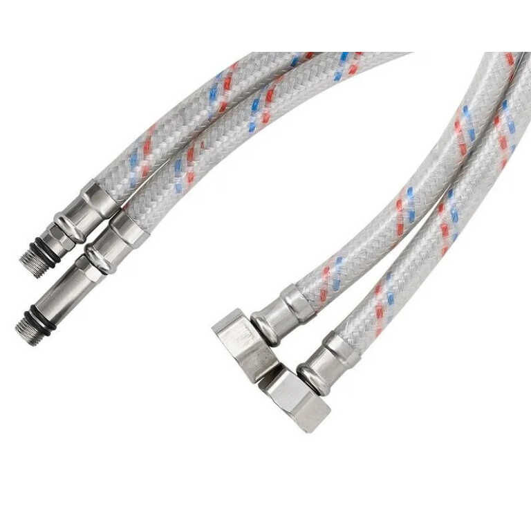 Гибкая подводка для смесителей М10*1/2"  1,2 м. РМС (силик.оболочка)