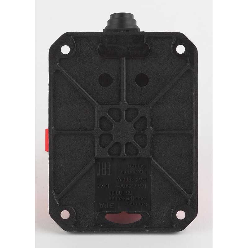 Колодка 1гн с З/К красная каучук с крышкой IP44 K-1e-RED-IP44 ЭРА