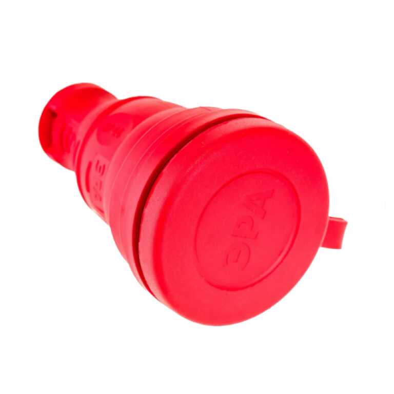 Колодка красная каучук с крышкой R8-RED-IP44 ЭРА