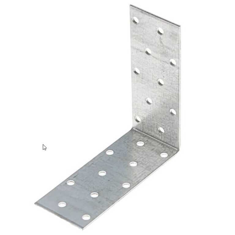 Уголок крепежный 100х100х20х4мм, оцинк.