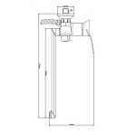 Смеситель для ванны РМС Д40 B8173-18F Латунь