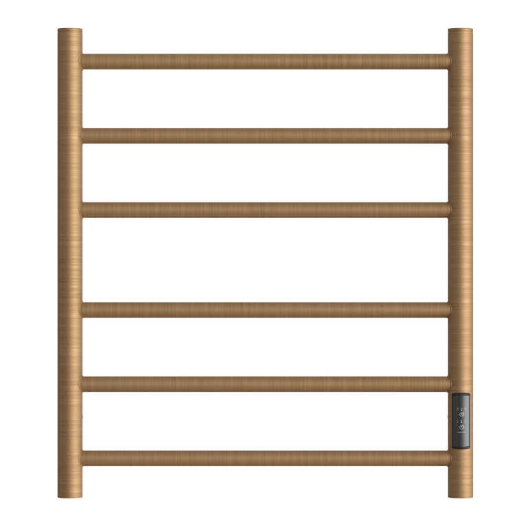Полотенцесушитель электрический Point Аврора PN10856BR П6 (500x600)диммер справа,бронза