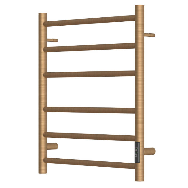 Полотенцесушитель электрический Point Аврора PN10856BR П6 (500x600)диммер справа,бронза