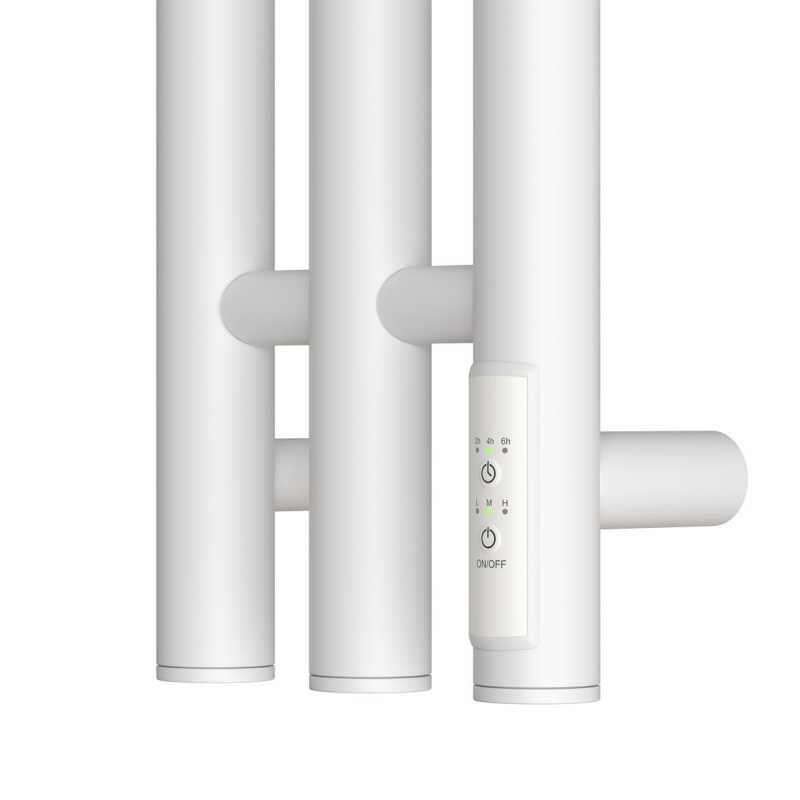 Полотенцесушитель электрический Point Деметра PN12822W П3 (120x1200) диммер справа, белый