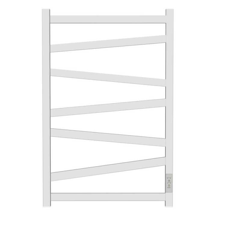Полотенцесушитель электрический Point Феникс PN15858W П7 (500x800) диммер справа, белый