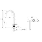 Смеситель для кухни РМС Д35 SUS130PVD-017F