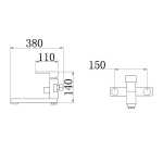 Смеситель для ванны РМС Д35 SL144-006E