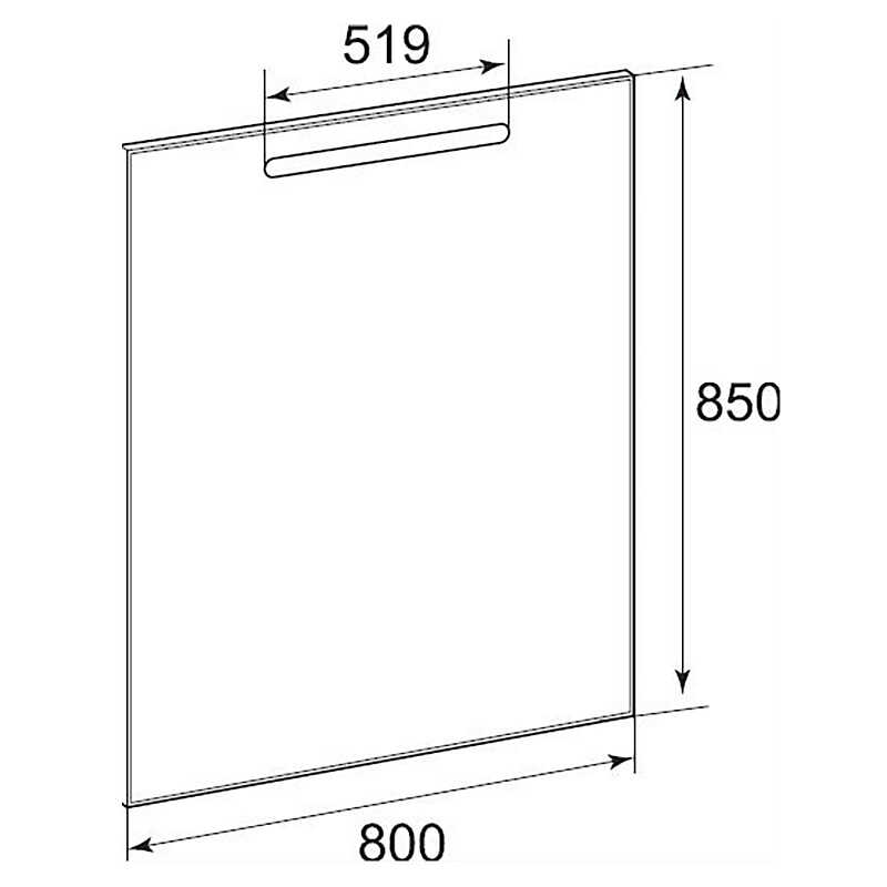 Зеркало Gap Roca Z, 80*85 см, с подсветкой, с антизапотеванием
