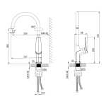 Смеситель для кухни Lemark Bronx LM3705GM