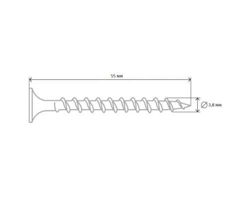 Саморез ШСГД 3,8х55мм кор. Tech-Krep (200шт)