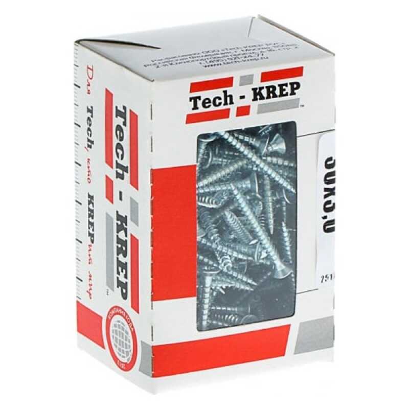 Саморезы универсальные оцинкованные Tech-Krep12х3,0мм  (500шт)