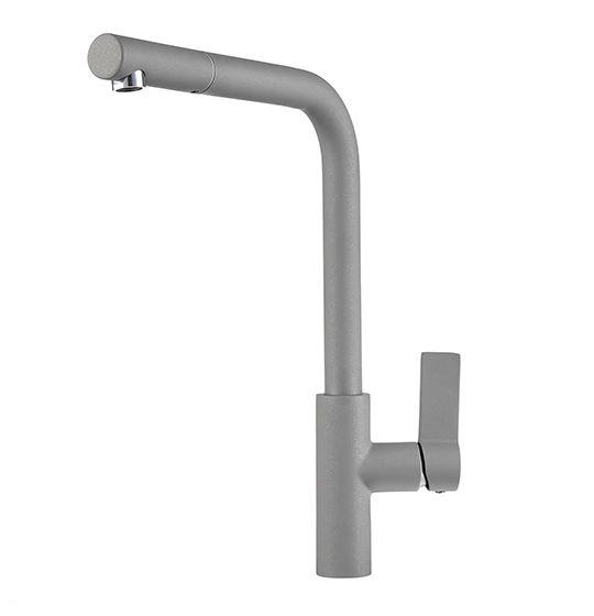 Смеситель для кухни Point PN3102AL серый