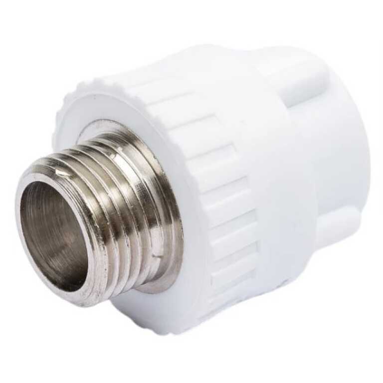 Муфта PPR комбинированная белая Ду 20х1/2" НP РВК (80)