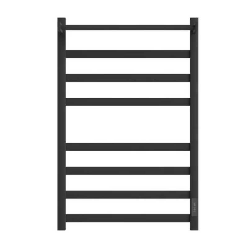 Полотенцесушитель электрический Point Меркурий П7 (500x800) с полкой, диммер справа, черный