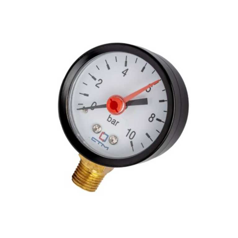 Манометр радиального подключения 1/4" 10 бар Ду50 СТМ