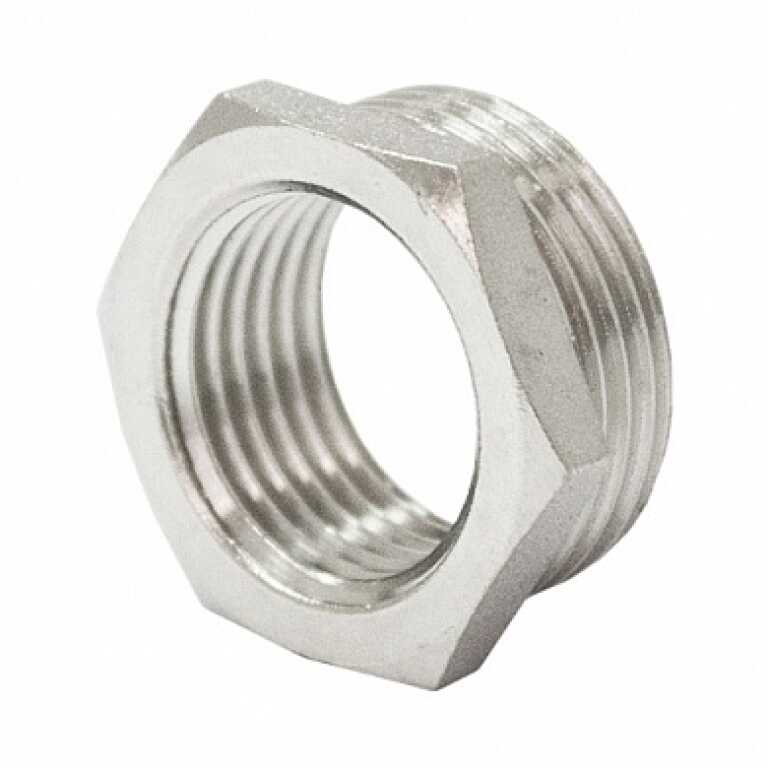 Футорка (переход-футорка) 3/4"х1/2" н-в никелир. STI