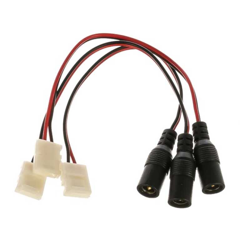 Коннектор для светодиод ленты 2835 8мм (JACK5,5-провод-разъем) LS-connector-8mm-DU-IP20 ЭРА